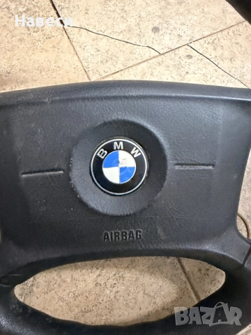 Оригинален 4-спицов волан BMW с еърбег, снимка 3 - Части - 55995776