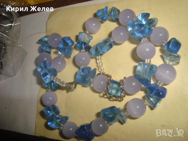 СКЪПОЦЕНЕН ГЕРДАН КОТЕШКО ОКО СИН ПЛАНИНСКИ КРИСТАЛ ХЕНД МЕЙД АРТ КОЛИЕ 24795, снимка 9 - Колиета, медальони, синджири - 34552557