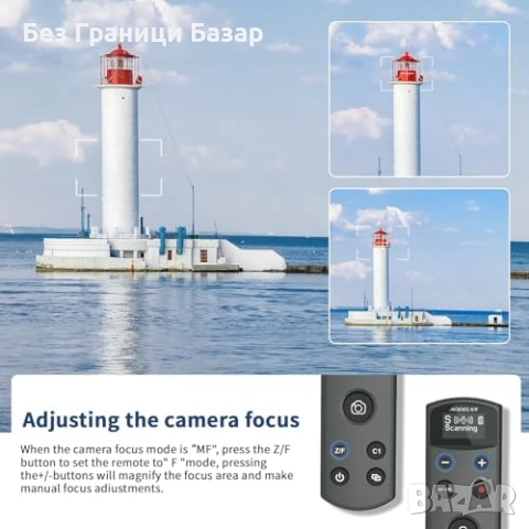 Ново Безжично дистанционно за фото Sony камера със зуум и OLED дисплей, снимка 5 - Чанти, стативи, аксесоари - 51937742