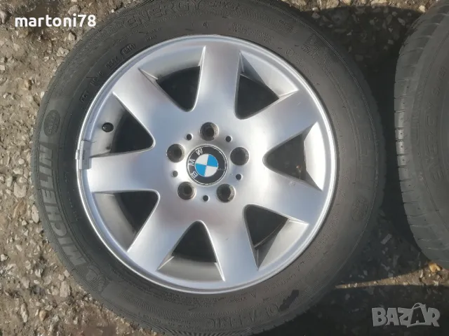 Комплект оригинални алуминиеви джанти за BMW 16 цола с летни гуми. , снимка 3 - Гуми и джанти - 48934101