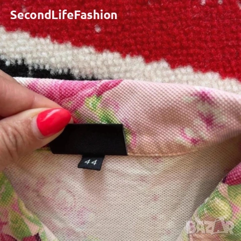 Дамска поло тениска Bogner с къс ръкав, размер L с флорален дизайн, снимка 3 - Тениски - 53274951