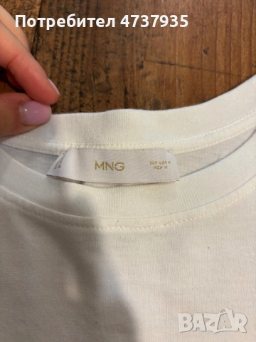 Бяла тениска,mango, снимка 2 - Тениски - 53478760