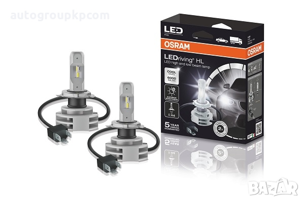 OSRAM - LED крушки H4 ПРОМО!!!!!, 12/24V, 14W, 6000 К - Комплект 2бр, Гаранция 5г.