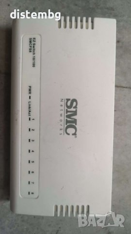 Суич за компютър SMC SMCFS8 10/100 8-Port Switch, снимка 1 - Суичове - 41266111