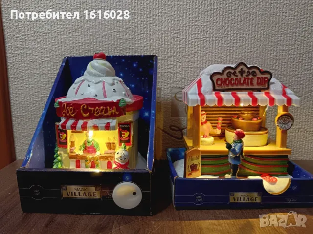 Сладоледен магазин.Коледни сцени на MAGIC VILLAGЕ., снимка 10 - Декорация за дома - 48046257