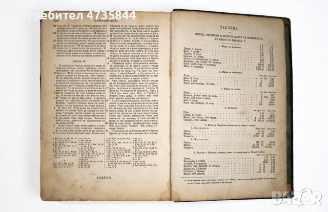  Цариградска библия на стария и новия завет изд. 1874 г., снимка 5 - Други ценни предмети - 53504582