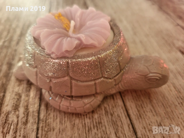 Ръчно изработена керамика с ароматна свещ , снимка 4 - Декорация за дома - 53641356