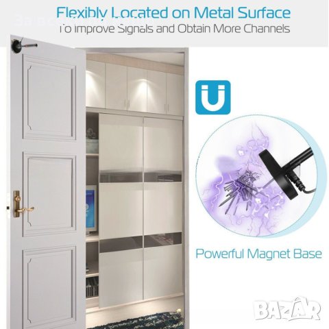 Вътрешна външна телевизионна антена с висока разделителна способност HDTV , снимка 4 - Приемници и антени - 41068154