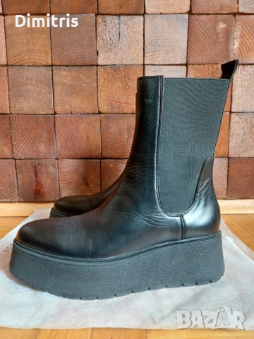 Дамски кожени боти, снимка 2 - Дамски боти - 53403193
