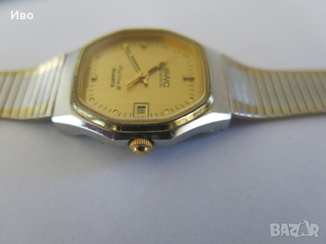 Рядък ретро часовник BWC Swiss Flatline II Quartz 153008, унисекс, снимка 10 - Мъжки - 44685540