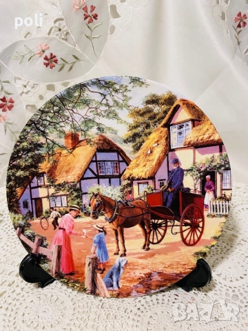 порцеланова чиния за стена , снимка 1