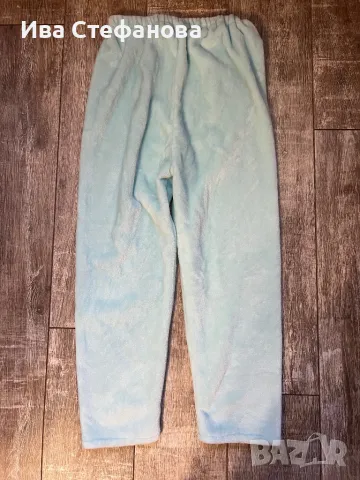 полар поларени меко топъл висока талия ново универсален размер домашно долнище бебешко синьо, снимка 5 - Нощници - 48086022