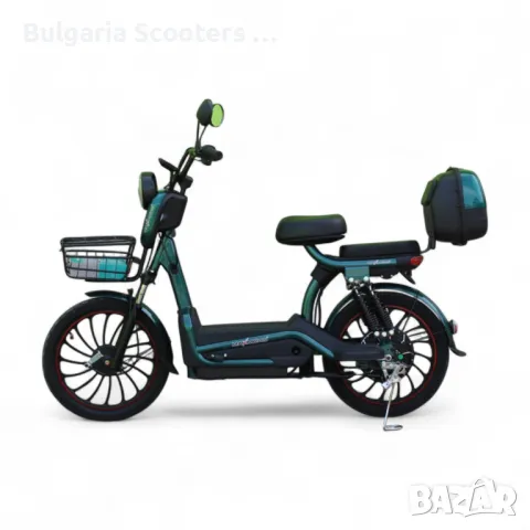 Електрически Мотопед MaxMotors EBZ 20 1200W/60V/20Ah - GREEN, снимка 3 - Мотоциклети и мототехника - 50015432