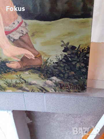 Огромна майсторска картина масло на платно Рубенс подпис, снимка 4 - Антикварни и старинни предмети - 36216150