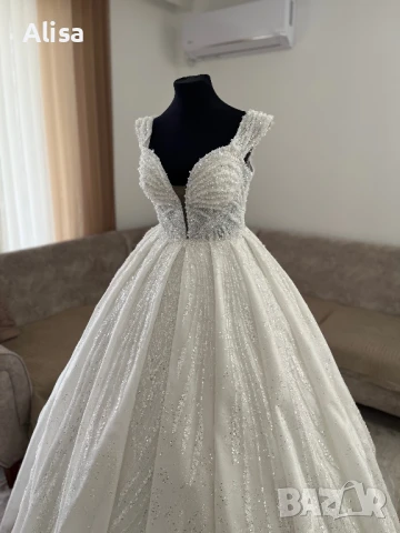 Булчинска рокля тип принцеса , снимка 12 - Сватбени рокли - 50493411