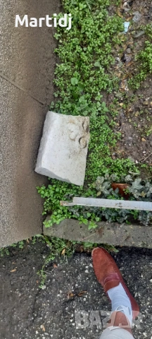 Parche mramorno s floralen element , снимка 6 - Антикварни и старинни предмети - 53452506