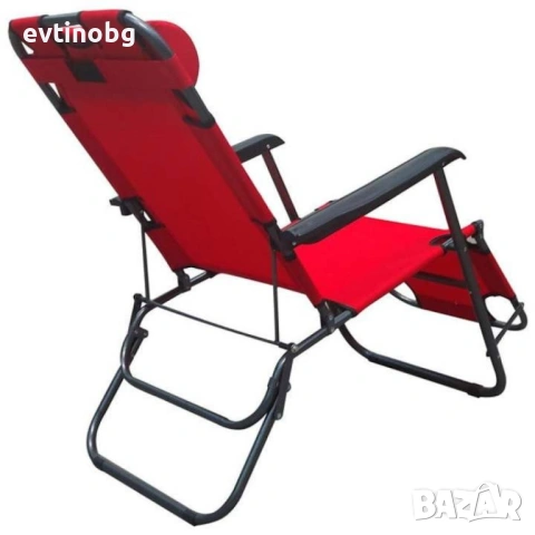 Градински сгъваем шезлонг Muhler, снимка 5 - Градински мебели, декорация  - 53811166