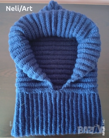 Ръчно изработен шал с качулка , снимка 7 - Шалове - 51535942