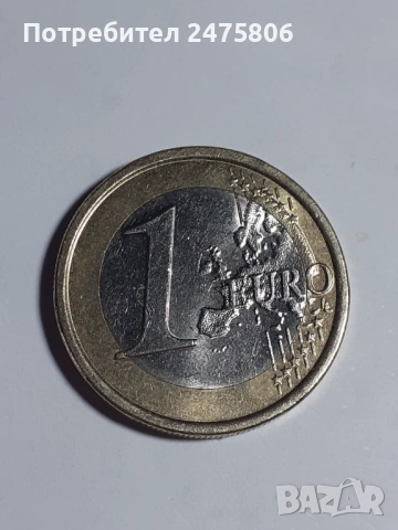 Монета 1 евро - Италия., снимка 3 - Нумизматика и бонистика - 53724866