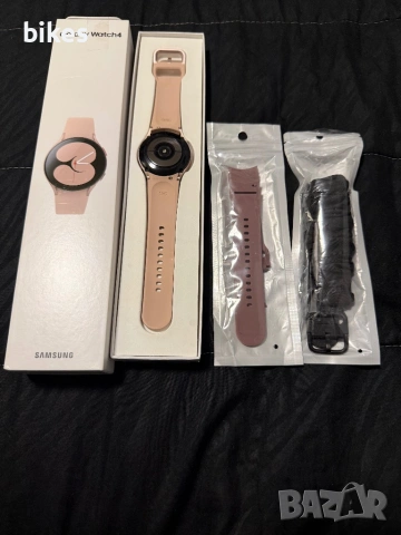 Samsung galaxy watch 4 Pink gold КАТО НОВ, снимка 2 - Смарт гривни - 53012759