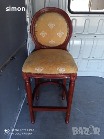 Дървени бар столове , снимка 6 - Столове - 52546534