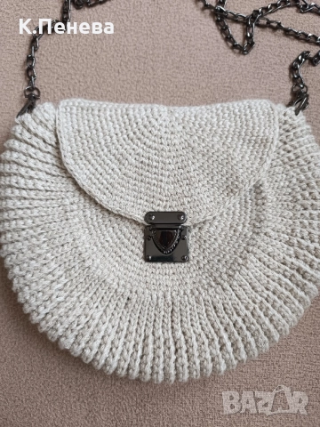 Плетена чанта, снимка 2 - Чанти - 52130258
