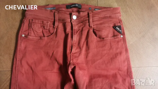 REPLAY M914Y.000.8366197 HYPERFLEX SLIM FIT JEANS размер 31/34 еластични дънки 15-65, снимка 4 - Дънки - 48406039