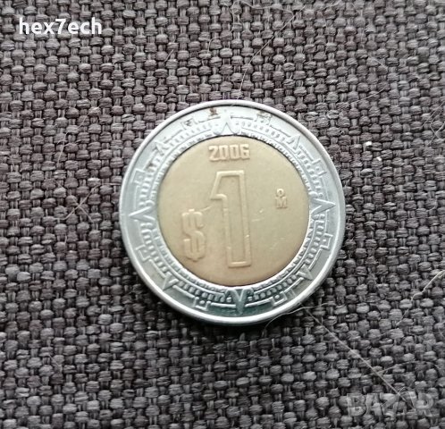 ❤️ ⭐ Монета Мексико 2006 1 песо ⭐ ❤️, снимка 1 - Нумизматика и бонистика - 40006793