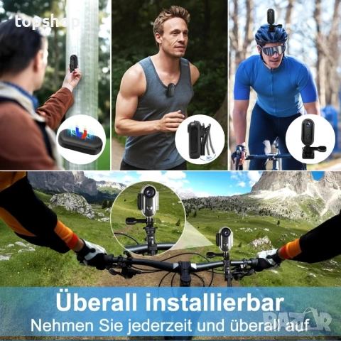 Lottsall D113A-Z1 мини екшън камера - 4K 64GB камера с 30M водоустойчивост, Hands-Free POS..., снимка 7 - Камери - 51615222