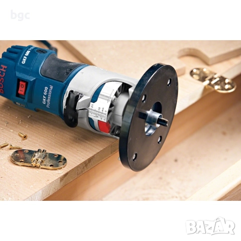Нова Фреза Bosch Professional GKF 600, 600W, 33000 об/мин, Пластмасов куфар - 36 месеца гаранция, снимка 12 - Други инструменти - 52152596