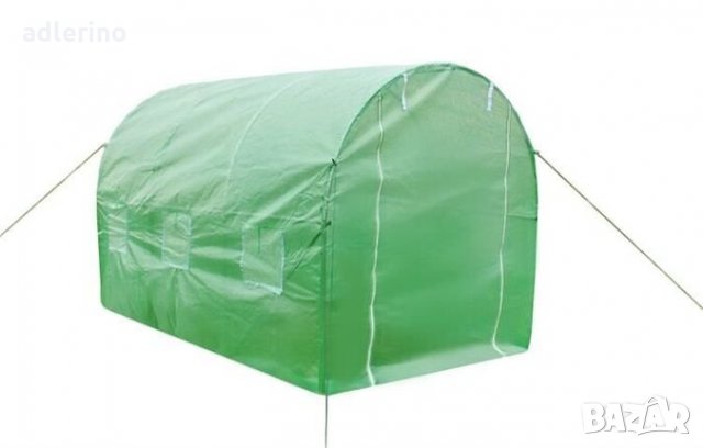 Градински парник, мини оранжерия, 2х2 м, оранжерия, парник за градина, полиетилен, 4 кв.м.