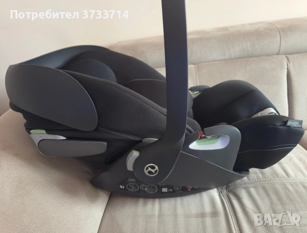 Cybex Cloud T i-Size Plus , Sepia Black, снимка 3 - Столчета за кола и колело - 53271193