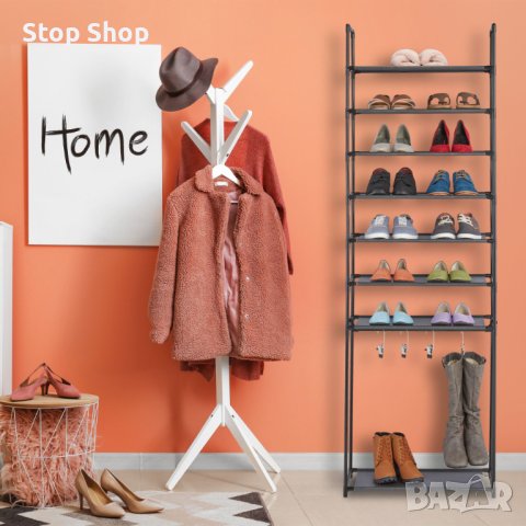 Поставка за обувки с 8 нива, снимка 2 - Етажерки - 41814460