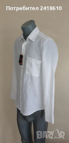 Hugo Boss Relegant_6  Len  Regular Fit  Mens Size S  ОРИГИНАЛ! Мъжка Ленена Риза., снимка 7 - Ризи - 51369553