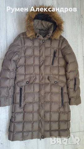 Зимно дълго пухено яке с качулка SKOGSTAD р-р 44-L, снимка 2 - Якета - 51866928