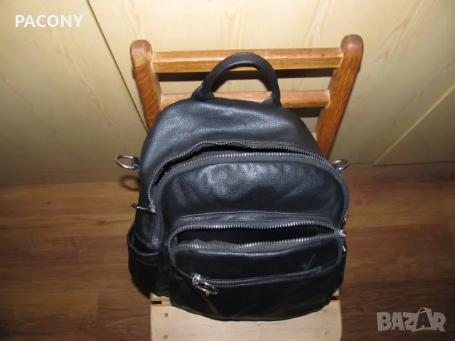 дамска раница-естествена кожа-като нова, снимка 4 - Чанти - 50238491