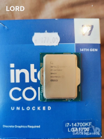Процесор Intel i7 14700kf - Гаранция!