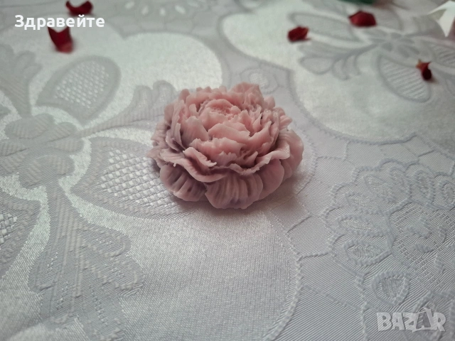 Глицеринови сапунчета "Божур" с натурални аромати + подарък, снимка 3 - Други - 53098369