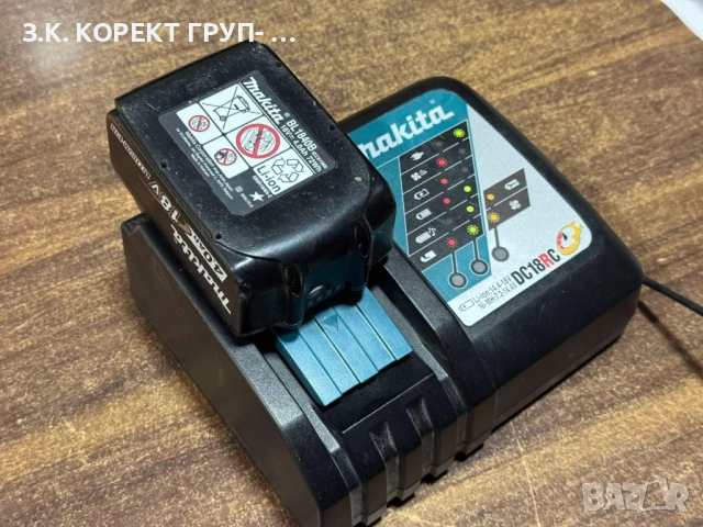 Продавам комплект Makita – винтоверт + батерия + зарядно, снимка 8 - Винтоверти - 52586173