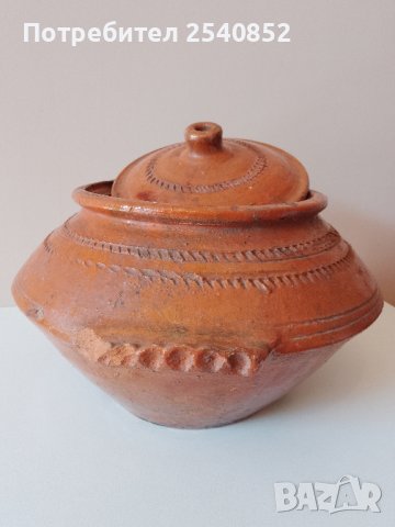 стар керамичен гювеч, снимка 4 - Антикварни и старинни предмети - 42560219