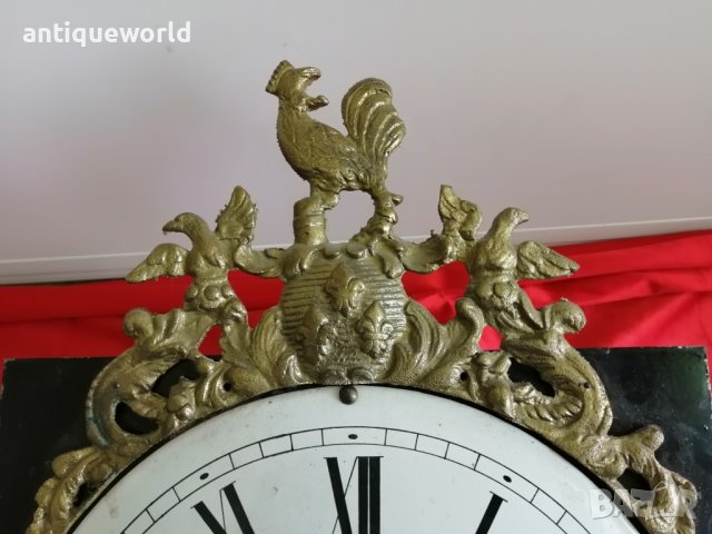 Стар Френски Часовников Механизъм за Паркетен Часовник, снимка 2 - Антикварни и старинни предмети - 41753784