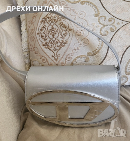 Сива чанта по модел на Diesel , снимка 2 - Чанти - 52628147