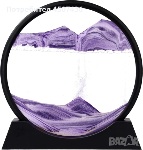 Стъклен пясъчен арт-Стояща динамична 3D картина с движещ се пясък, декорация за дома и офис, снимка 6 - Декорация за дома - 50796103