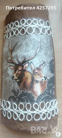 Керемида с декупаж , снимка 7 - Декорация за дома - 47483161