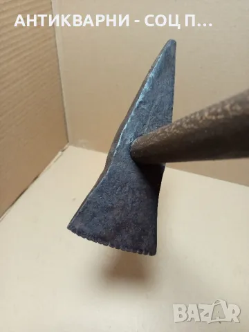 Соц Стар Ръчно Кован Каменоделски Чук Тегло 1.300кг., снимка 5 - Антикварни и старинни предмети - 50436420