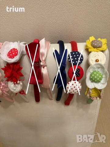 Красиви диадеми и ленти за коса , снимка 4 - Шноли, диадеми, ленти - 40108757