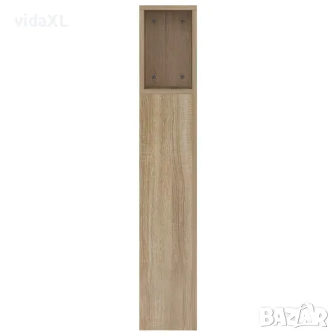 vidaXL Табла за легло тип шкаф, дъб сонома, 160x18,5x104,5 см, снимка 5 - Шкафове - 56148055