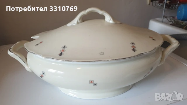 Голям порцеланов супник. , снимка 1