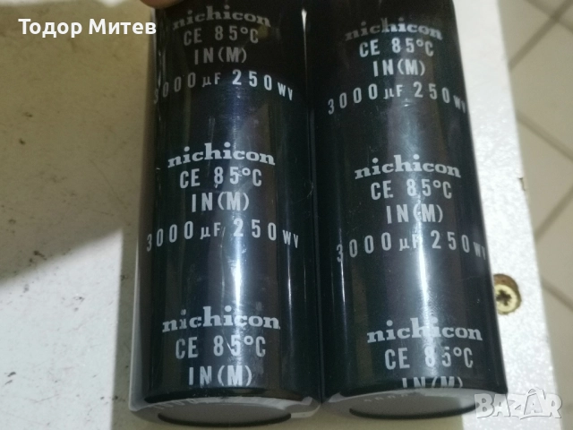 Високоволтови кондензатори Nichicon  3000mkF/250V, снимка 1