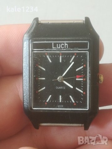 Часовник Luch. Quartz. USSR. Vintage watch. Ретро модел. Рядък , снимка 2 - Мъжки - 42716641